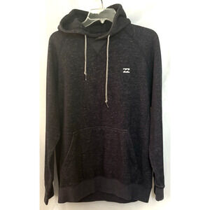 Billabong Surf Pullover Hoodie Men's Size Large Grunge Beach Black Long Sleeves